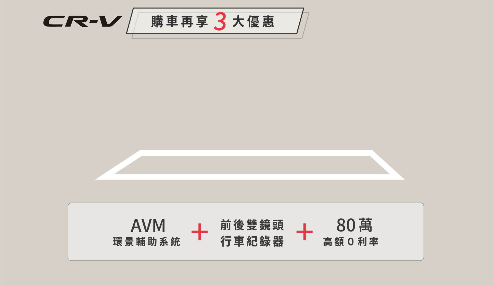 CR-V 購車再享3大優惠